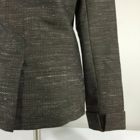 Lafayette 148 Ny Womens Wool Blazer 10 Brown Modern Single Button Jacket Career - Picture 5 of 9